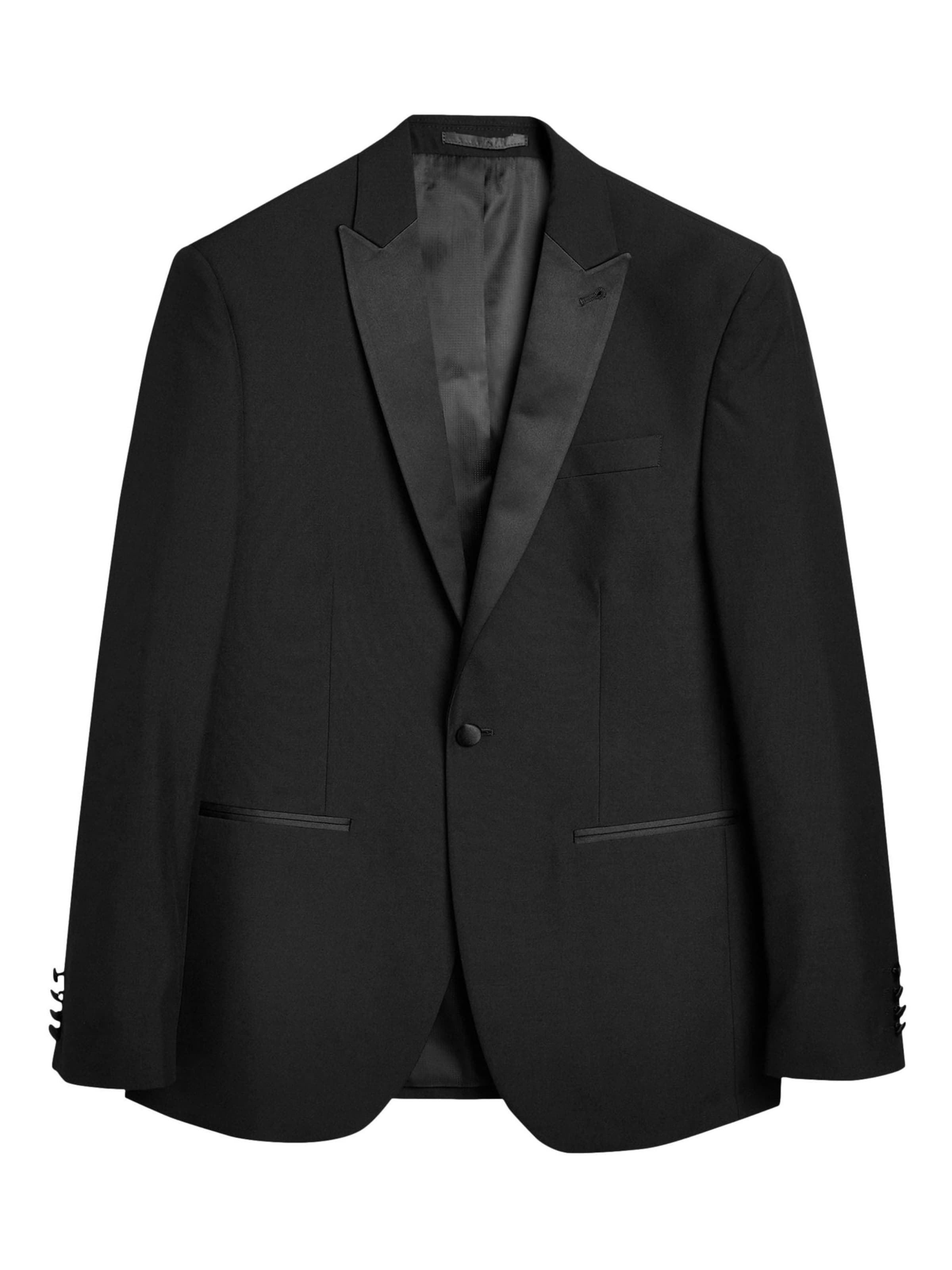 NextRegular Fit Sako - crna boja: prednji dio