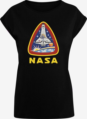 Merchcode Shirt 'NASA - Lift Off' in Zwart: voorkant