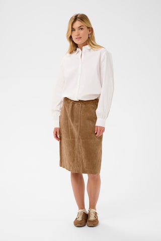 Cream Skirt 'CRFido' in Brown