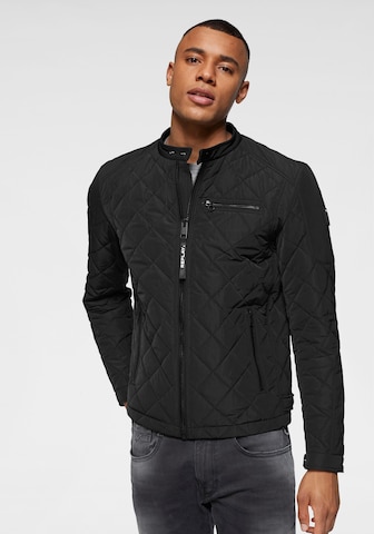REPLAY Regular fit Between-Season Jacket in Black: front