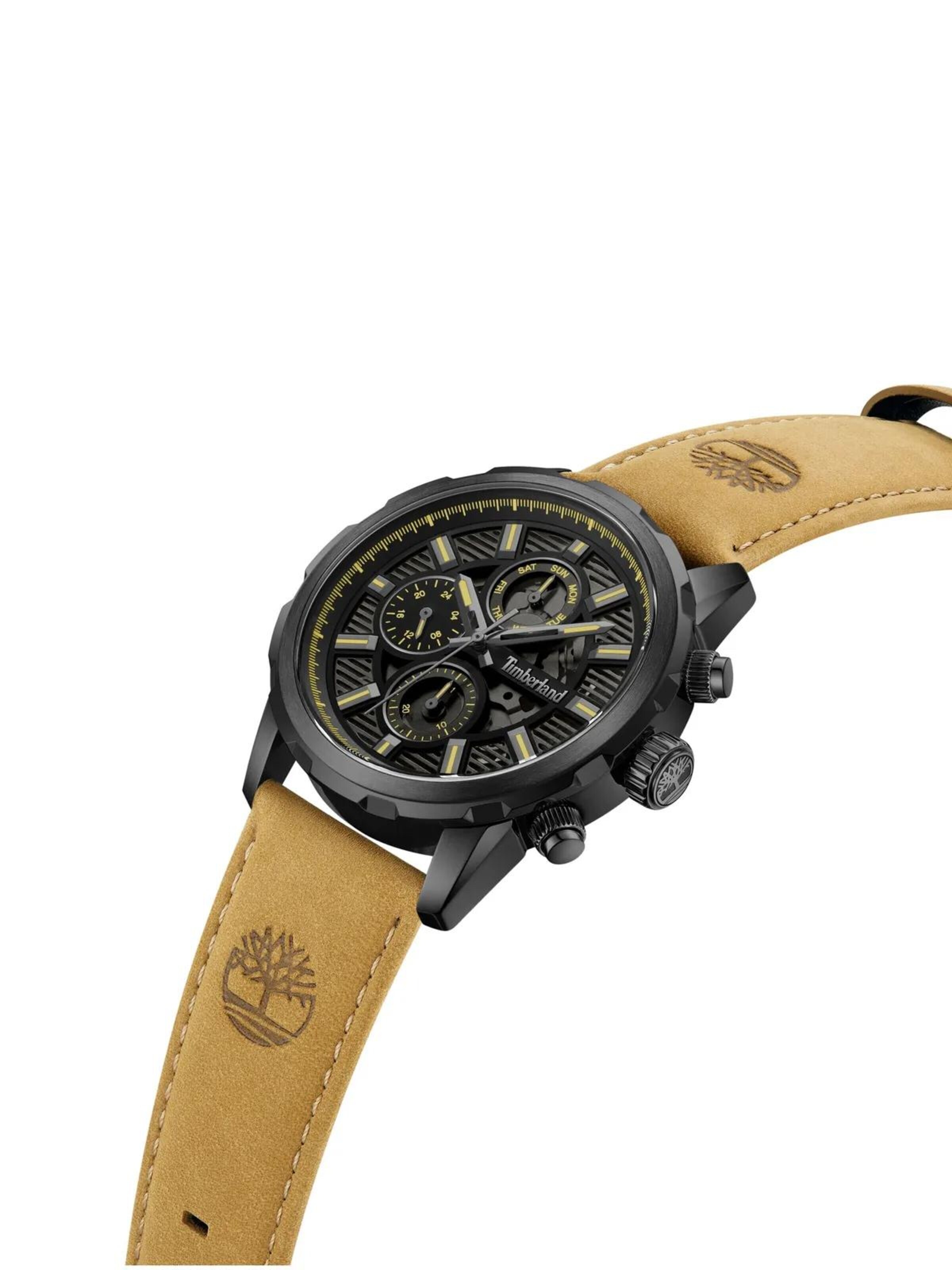 TIMBERLAND Analoguhr 'Function watch Hampton Harbour'‌‌‌‌‌‌‌ in Schwarz