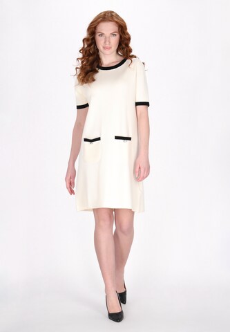 DreiMaster Klassik Knitted dress 'Classic Look' in White