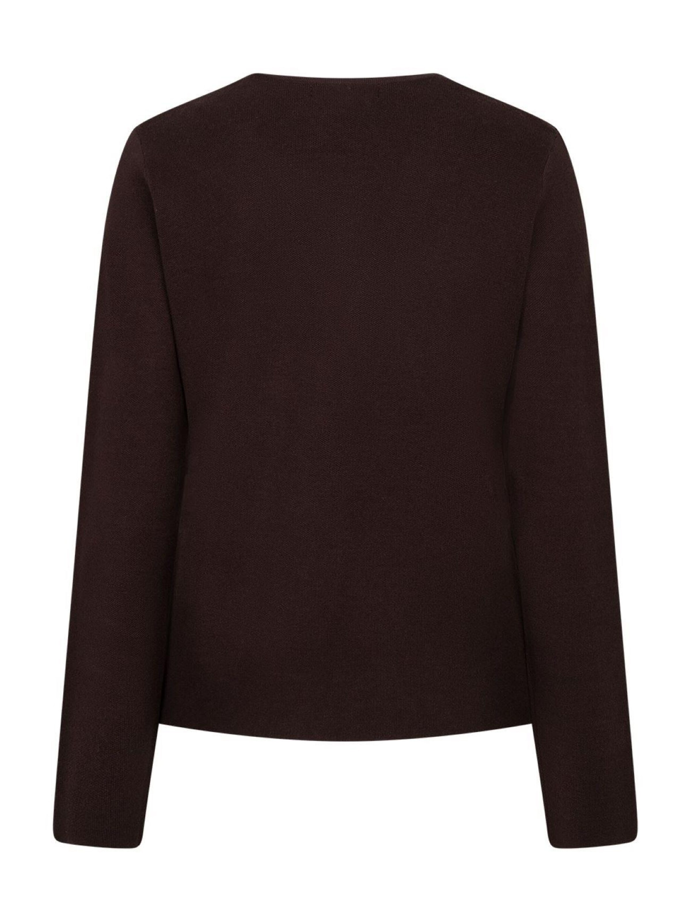 Red Button Knit cardigan 'Emilie' in Brown