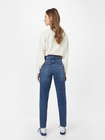 MORE & MORE Slimfit Jeans i blå