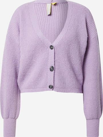 Alife and Kickin Knit Cardigan 'Krissy' in Purple: front