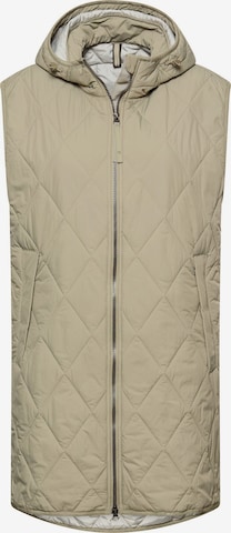 CAMEL ACTIVE Lange Weste mit Kapuze in Grün: Vorderseite