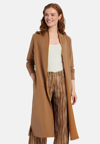 Peter Hahn Between-Seasons Coat in Brown: front