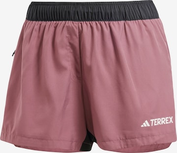 ADIDAS TERREX Regular Sporthose in Pink: predná strana