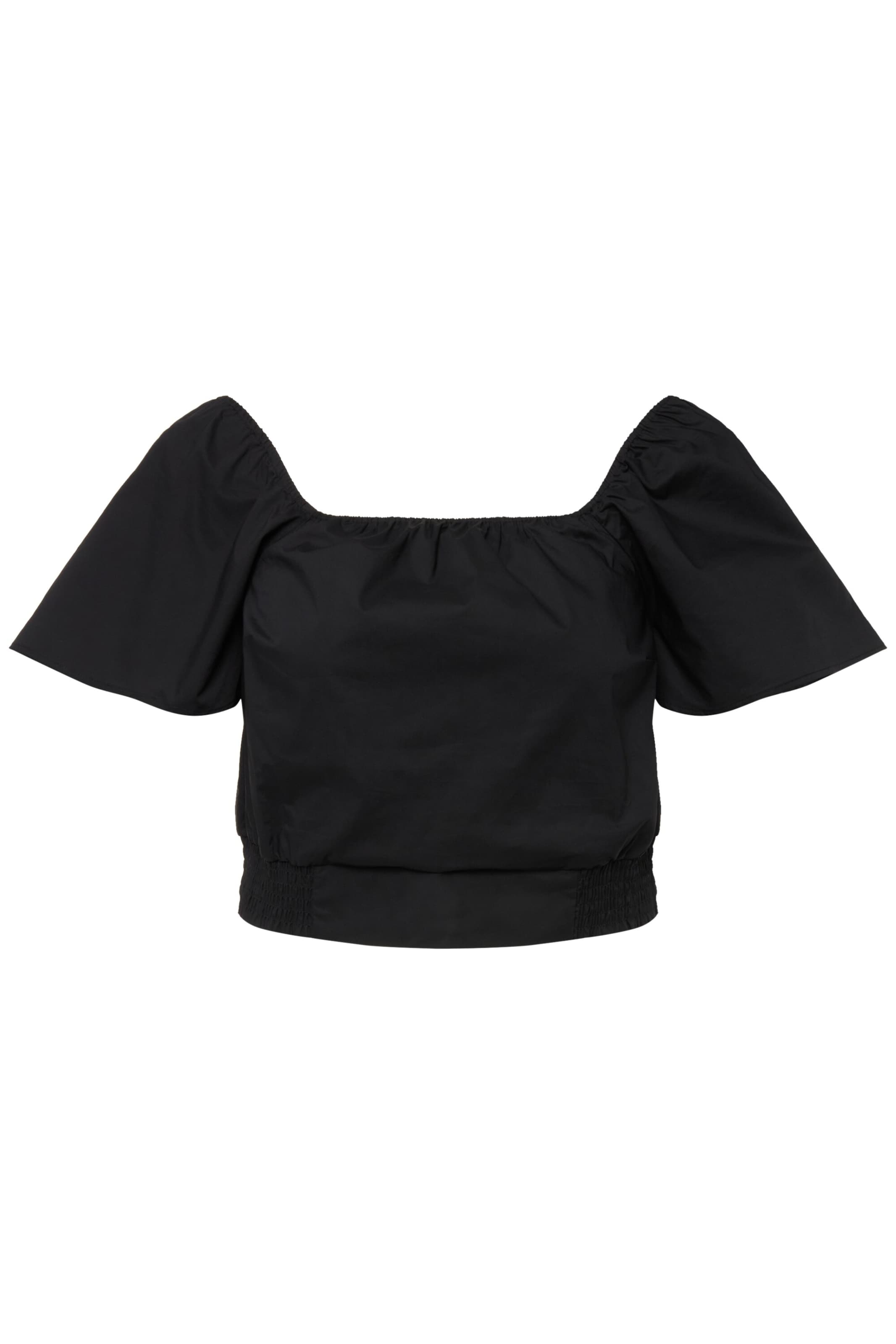 Ulla Popken Blouse in Zwart: voorkant