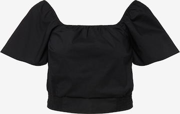 Ulla Popken Blouse in Zwart: voorkant