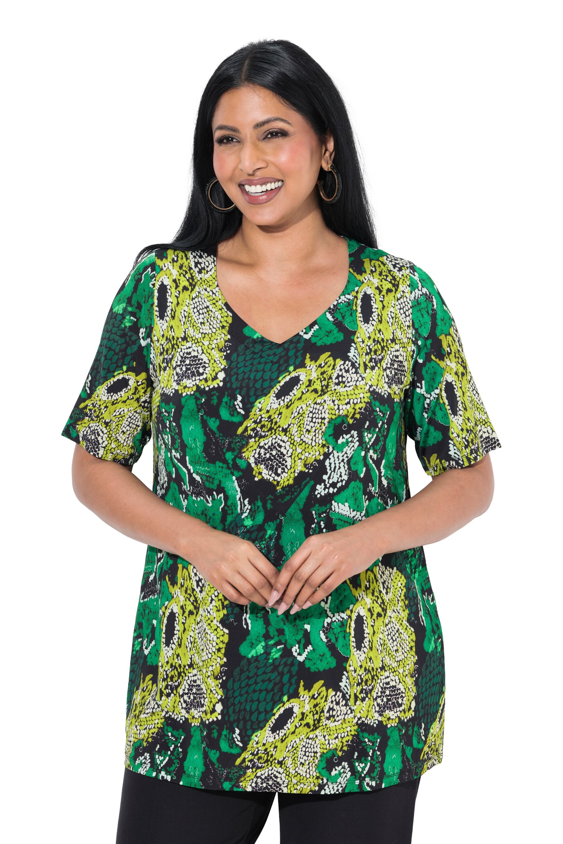 Ulla Popken Shirt in Black: front