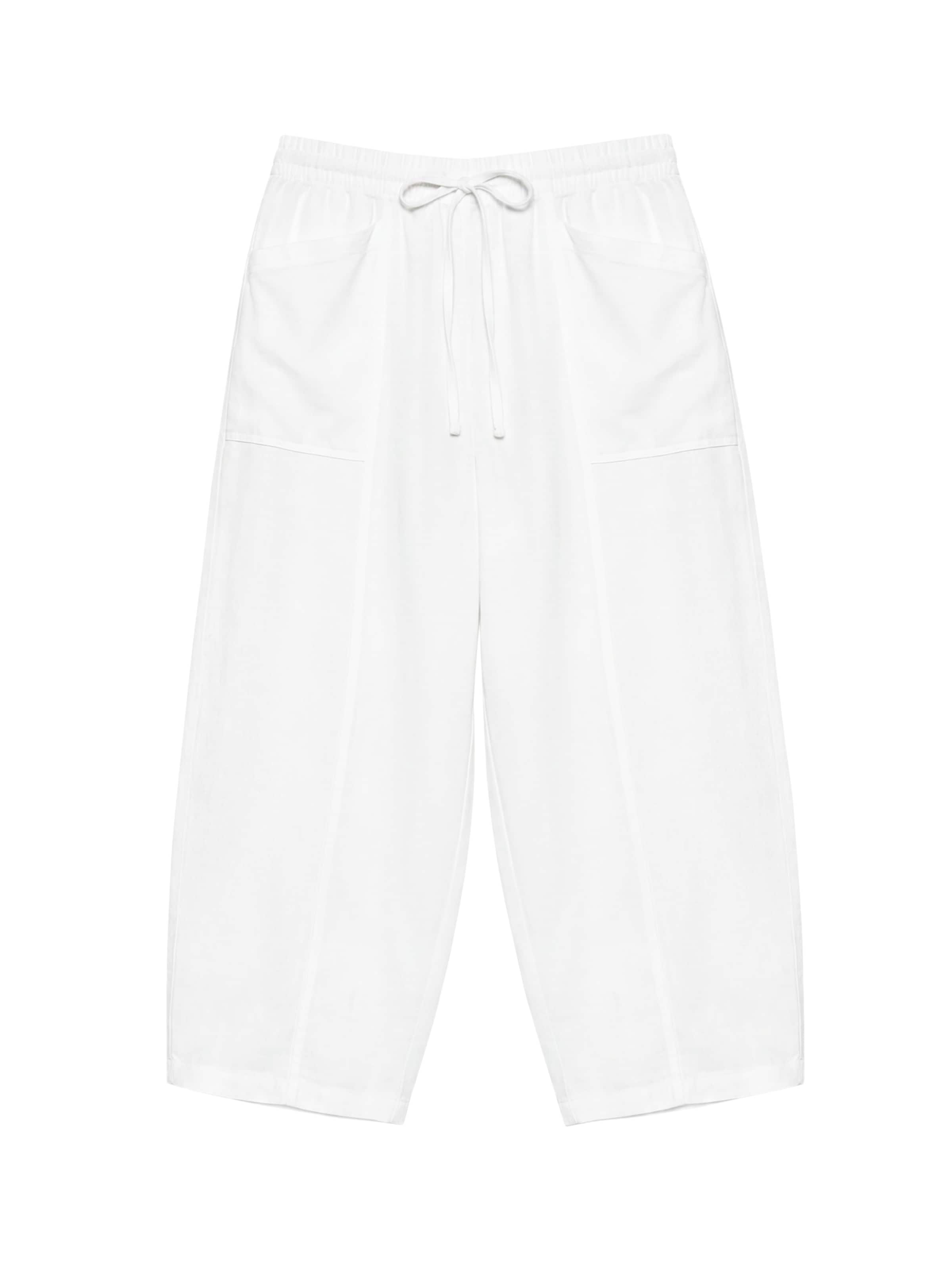 Pull&Bear Панталон 'PACIFIC' в бяло: отпред