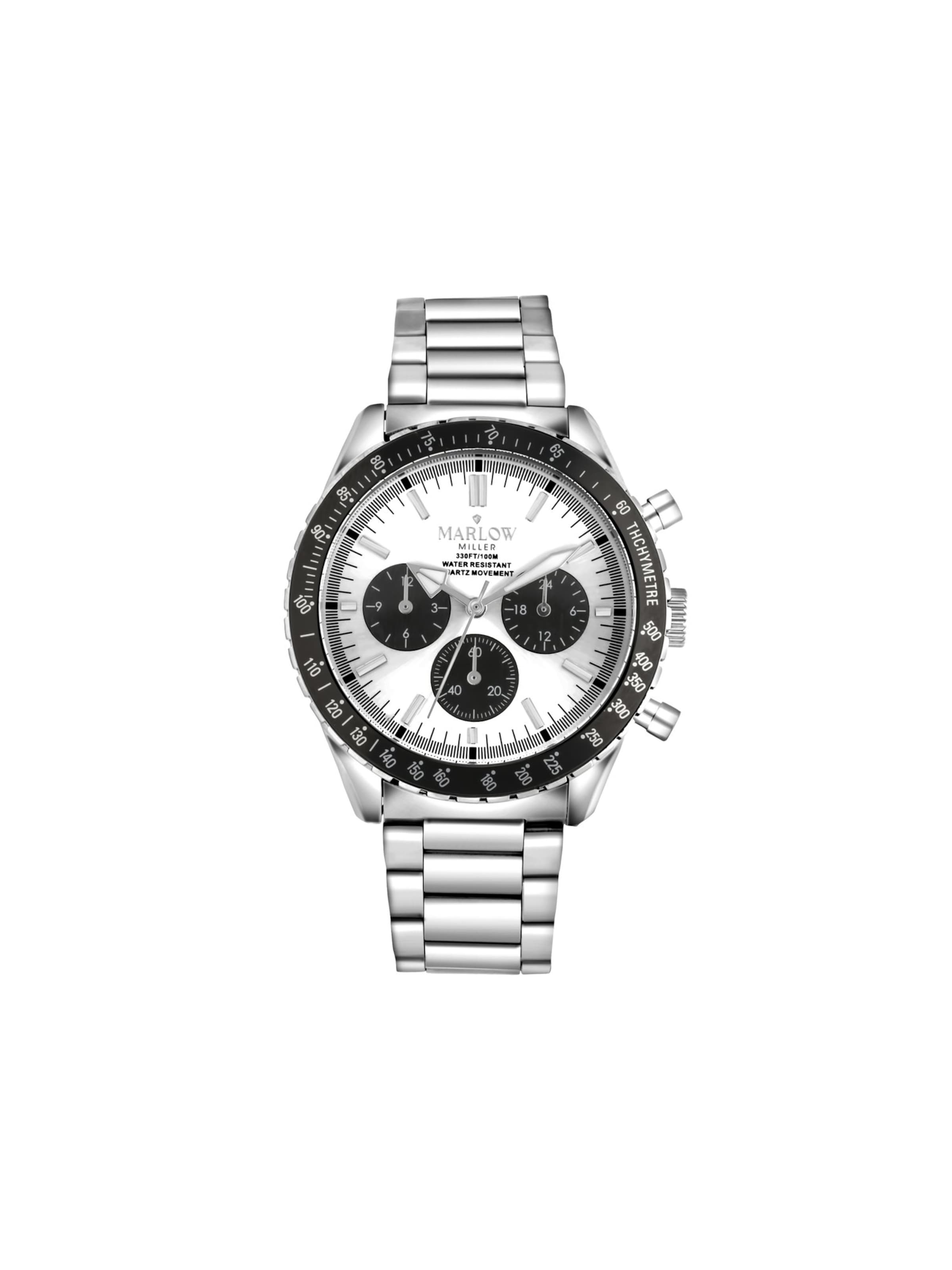 Montre à affichage analogique 'Statement' Lucardi en argent : devant