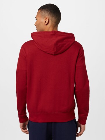 GAP Regular fit Sweat jacket in Red