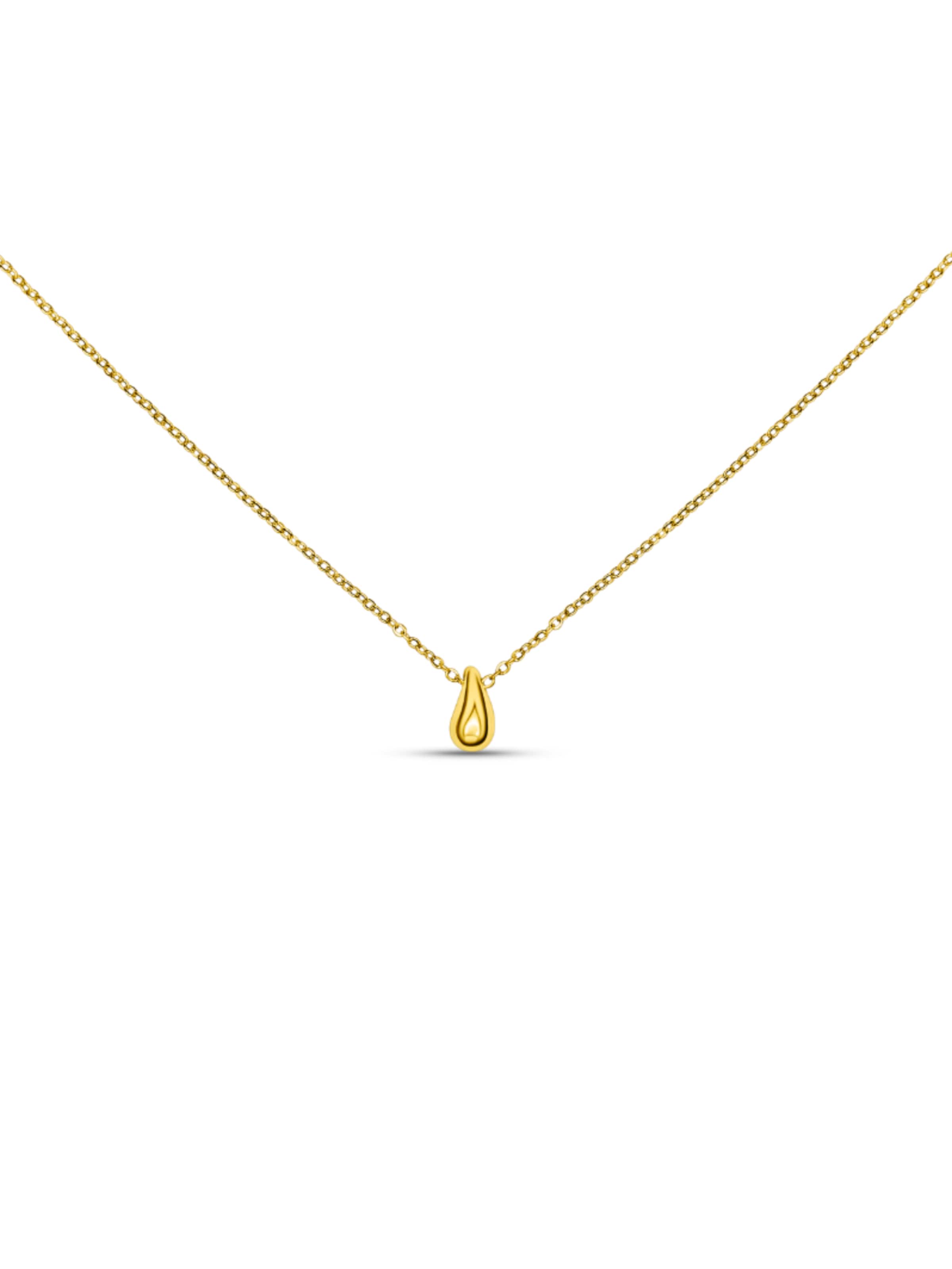 Pure Schmuck Necklace 'Drop Luxury' in Gold: front