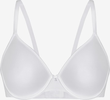 sassa T-shirt Bra 'SENSUAL PEBBLE' in White: front