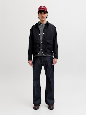 JACK & JONES Comfort fit Button Up Shirt in Black