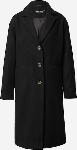 Manteau mi-saison 'ALICIA' PIECES en noir : devant
