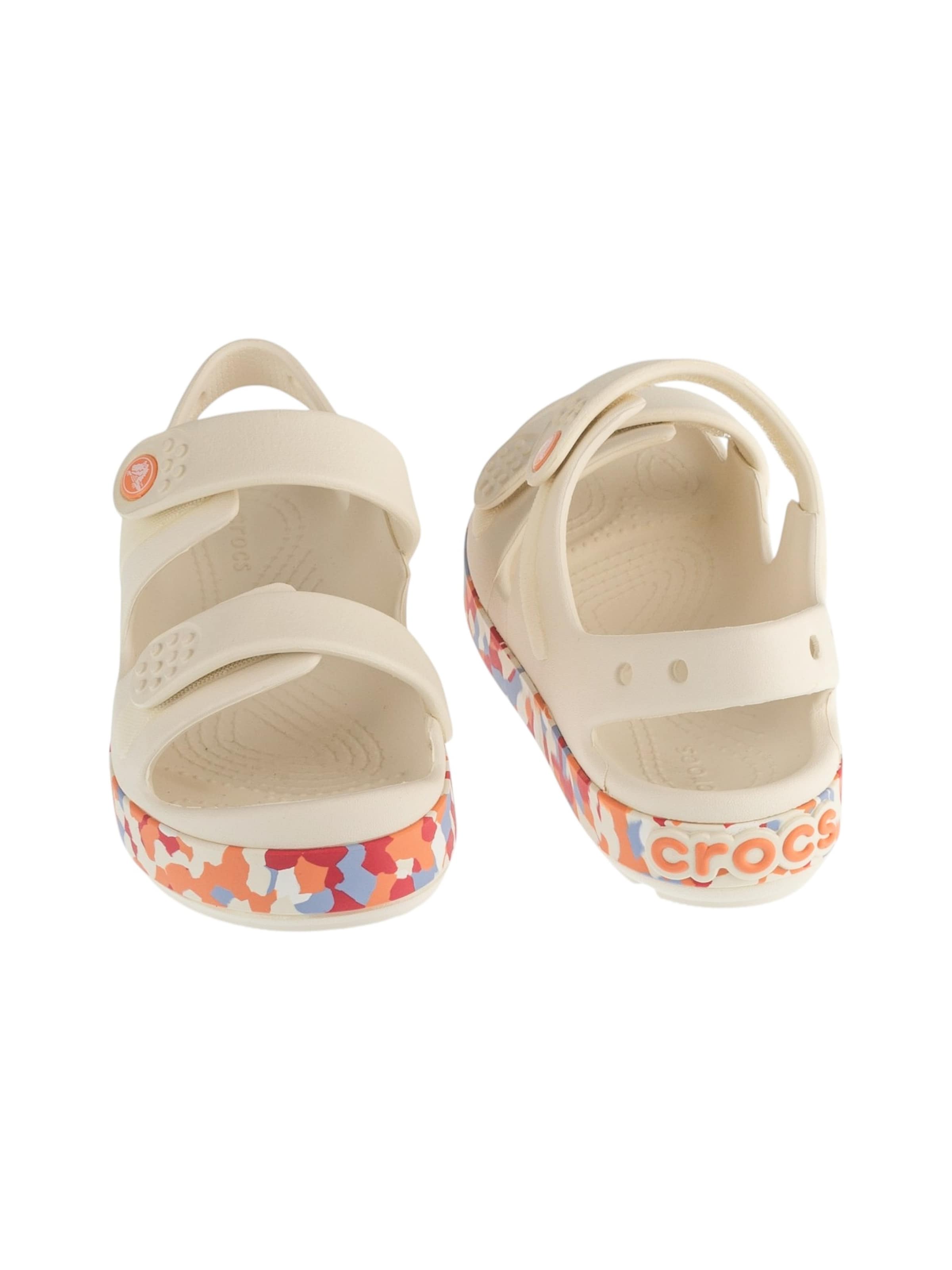 Crocs Sandale 'Crocband Cruiser Glow Confetti Band' in Beige