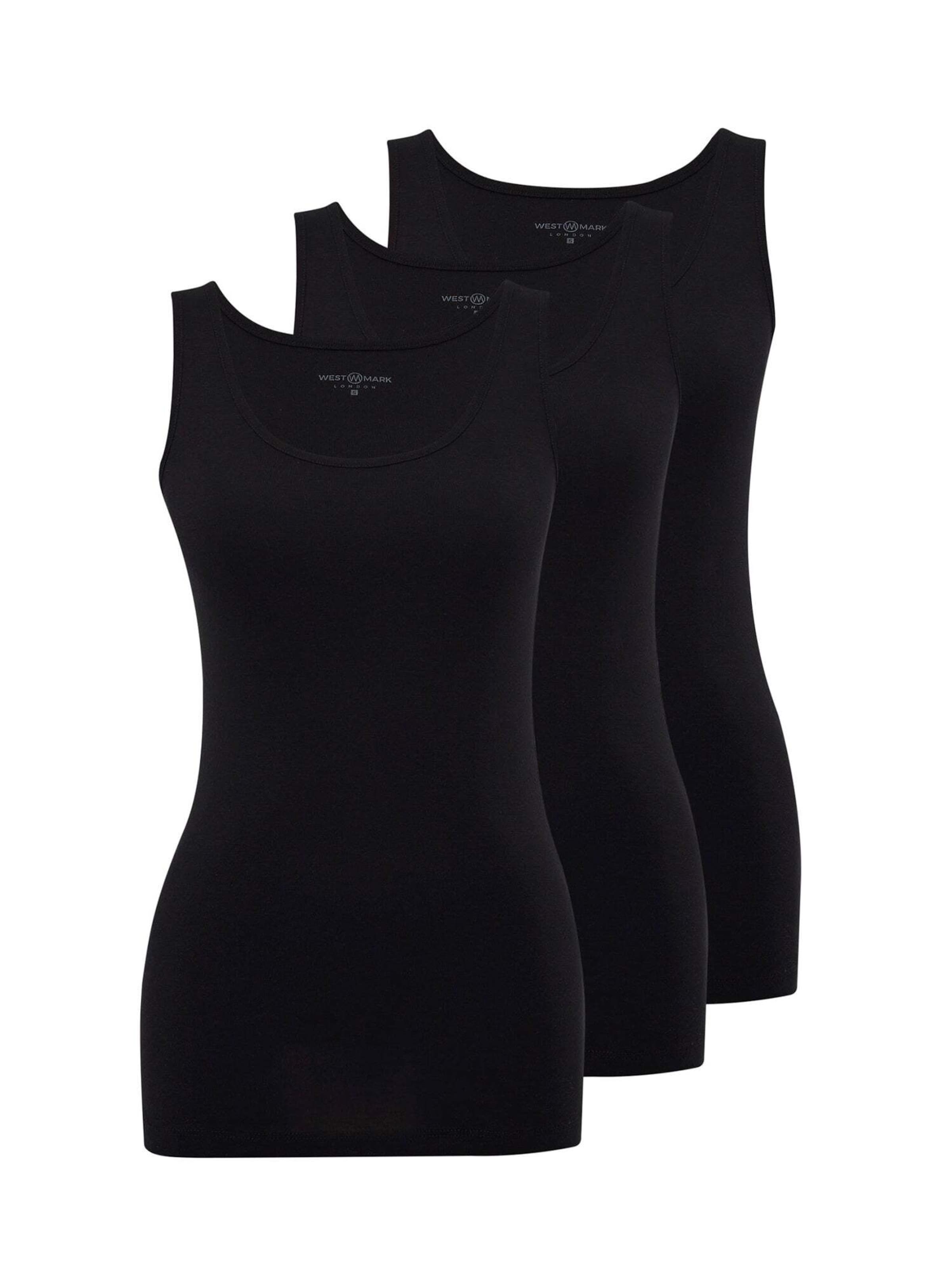 WESTMARK LONDON Onderhemd 'EVA' in Zwart: voorkant