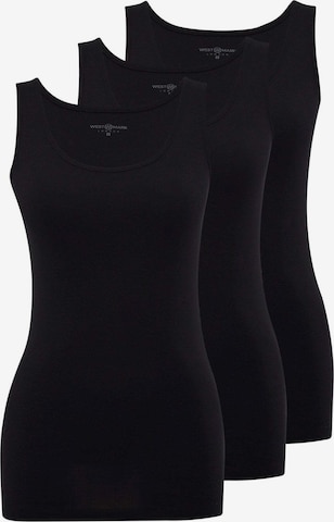 WESTMARK LONDON Onderhemd 'EVA' in Zwart: voorkant