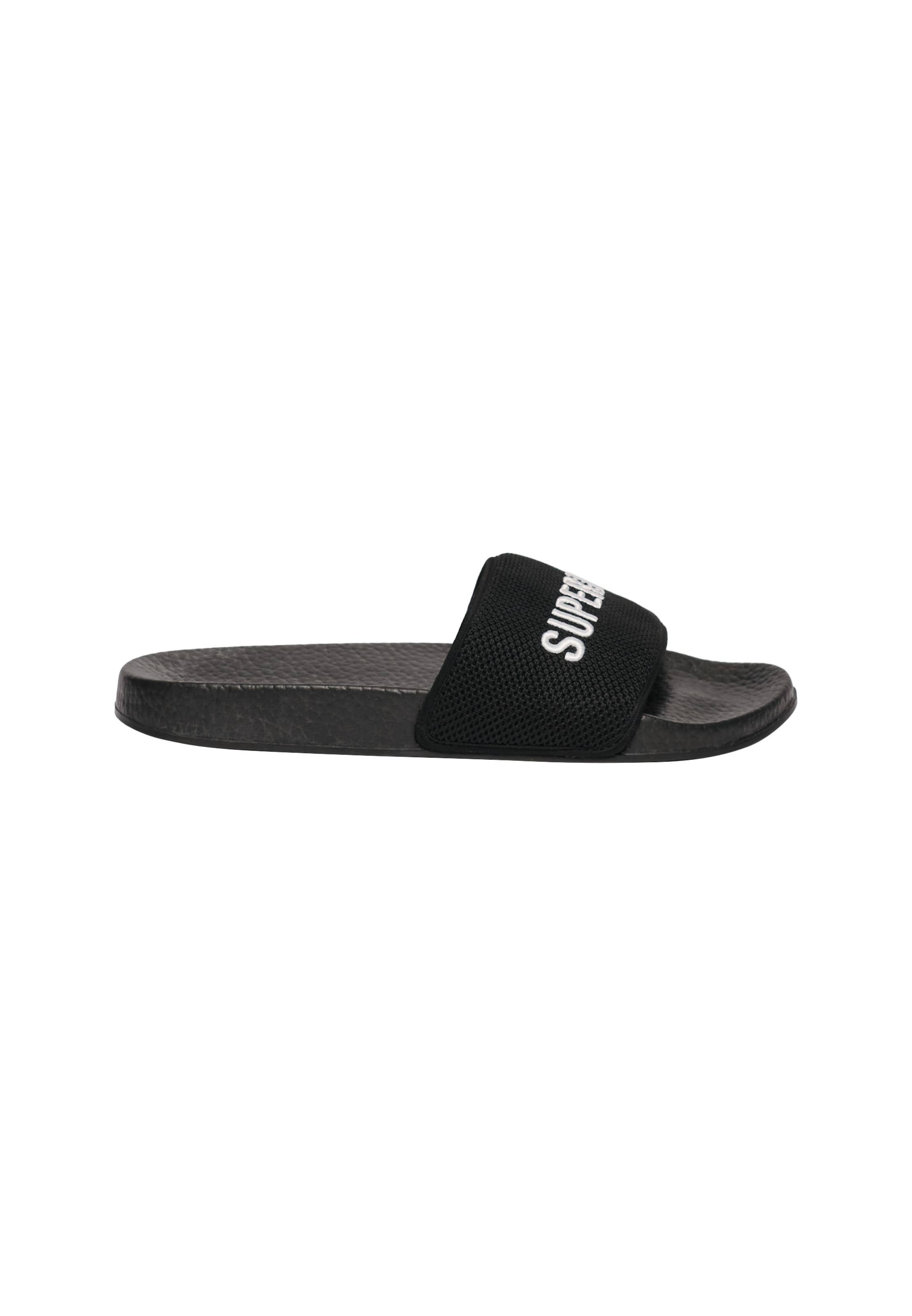 Superdry & Co Pantolette in Schwarz: Vorderseite
