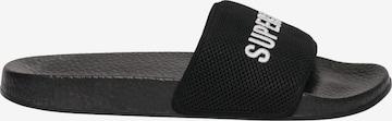 Superdry & Co Pantolette in Schwarz: Vorderseite