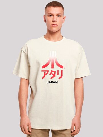 T-Shirt 'Atari Japan Retro Arcade Games' F4NT4STIC en beige : devant