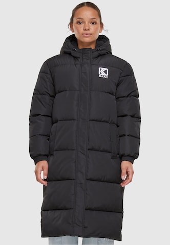 Karl Kani Winter coat in Black: front