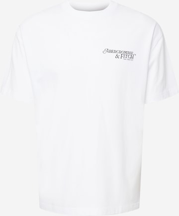 T-Shirt Abercrombie & Fitch en blanc : devant