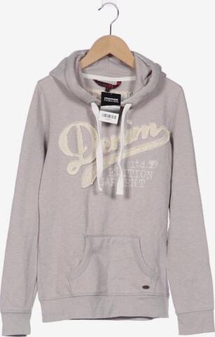 TOM TAILOR DENIM Sweatshirt & Zip-Up Hoodie in S in Grey: front