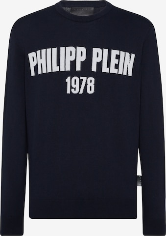 Pull-over Philipp Plein en bleu : devant