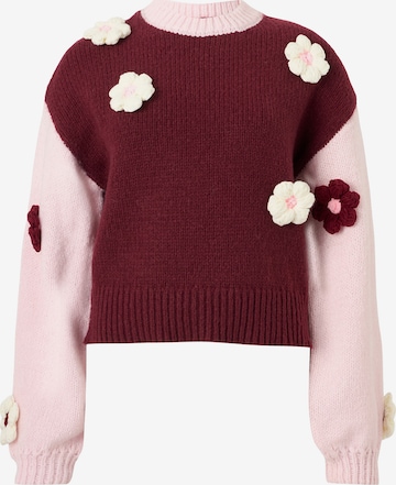 PIECES - Pullover 'PCJENNER' em vermelho: frente