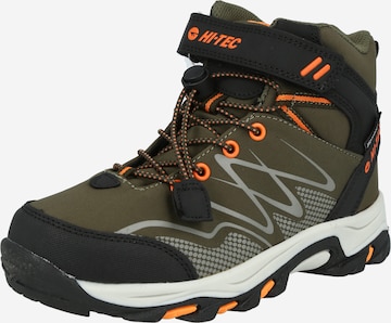 Boots 'Blackout' HI-TEC en vert : devant