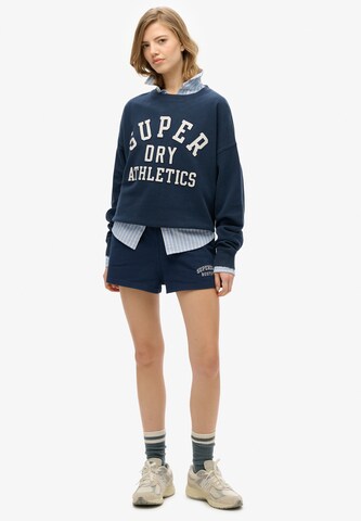 Superdry Sweatshirt 'Athletic Essentials' in Blauw