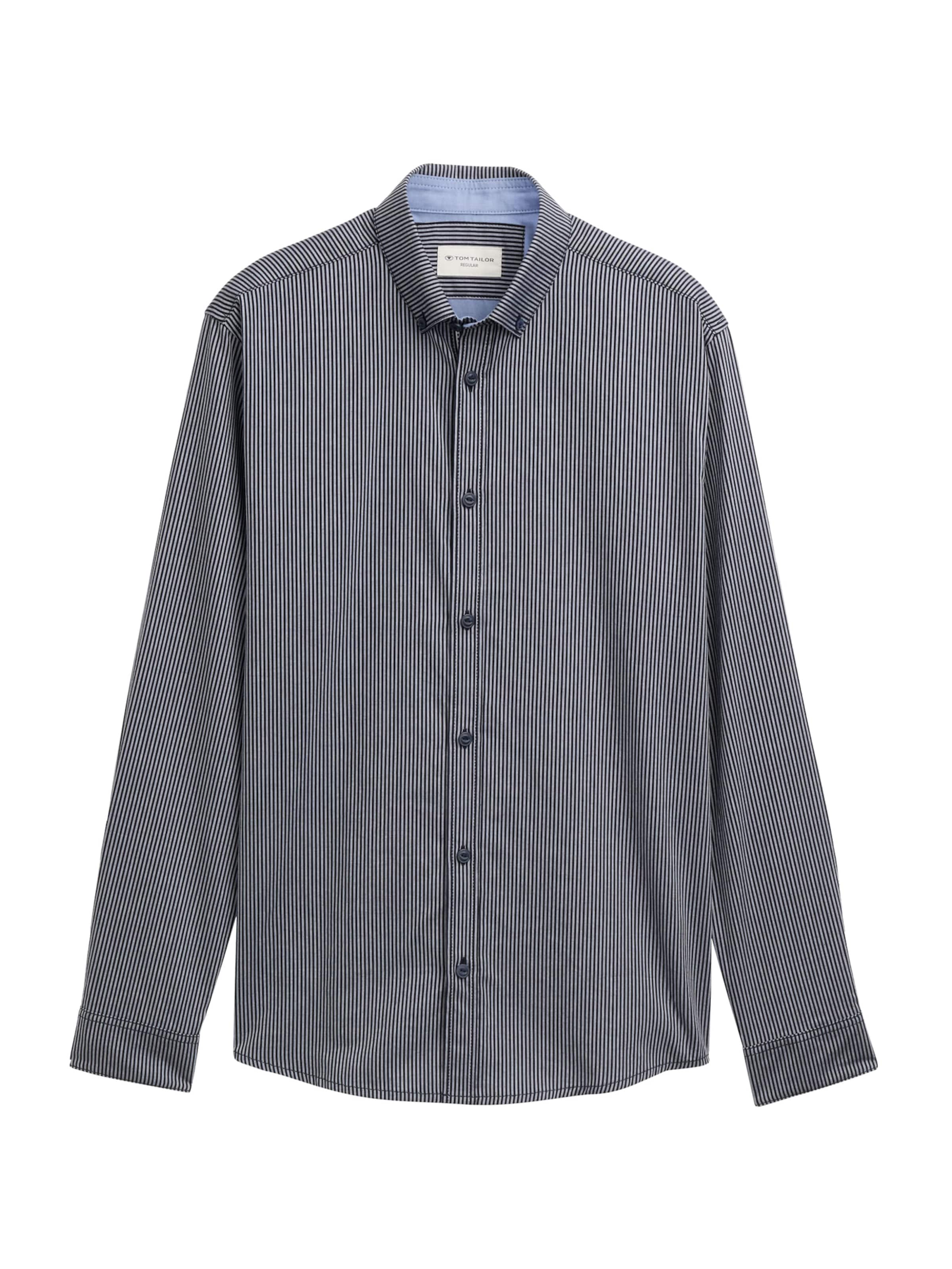 TOM TAILOR Πουκάμισο σε γκρι: μπροστά
