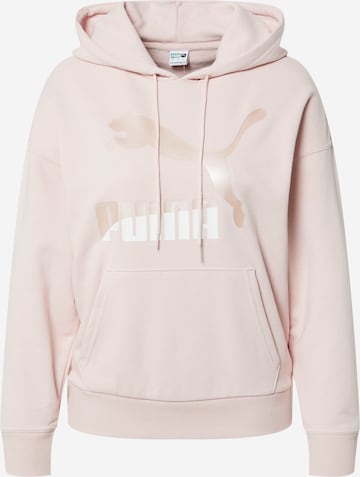 Sweat-shirt PUMA en rose : devant