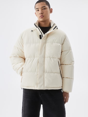 Pull&Bear Tussenjas in Beige: voorkant