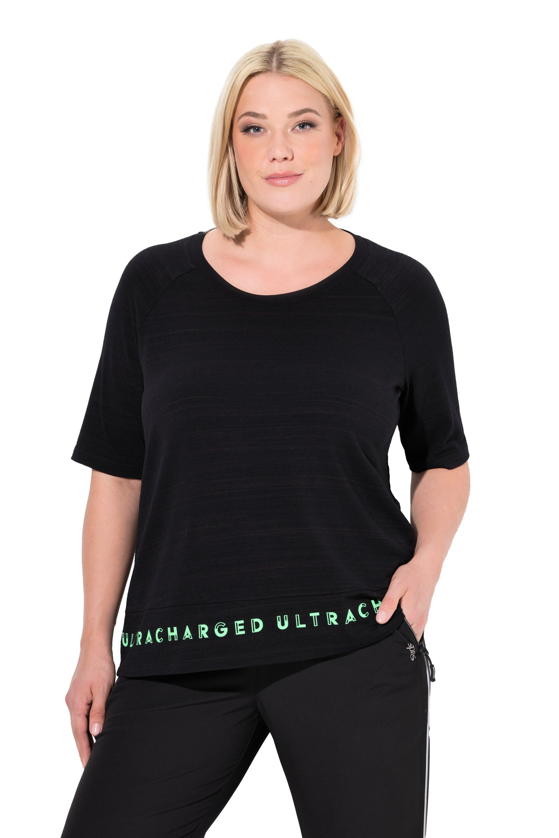 Ulla Popken Shirt in Black: front