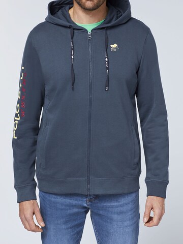 Polo Sylt Zip-Up Hoodie in Blue