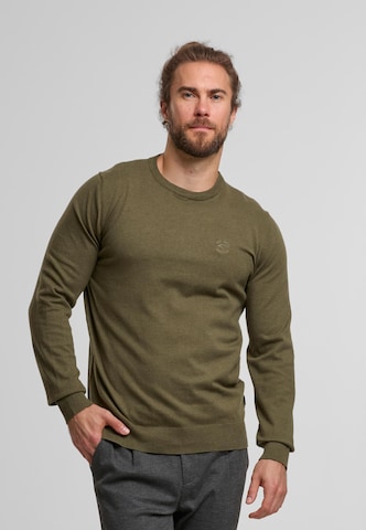 Pull-over 'INWildman' INDICODE JEANS en marron : devant