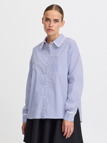 Camicia da donna 'IX JENNA' di ICHI in blu: frontale