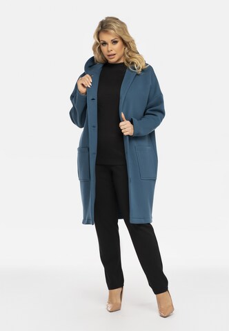 Manteau mi-saison Karko en bleu