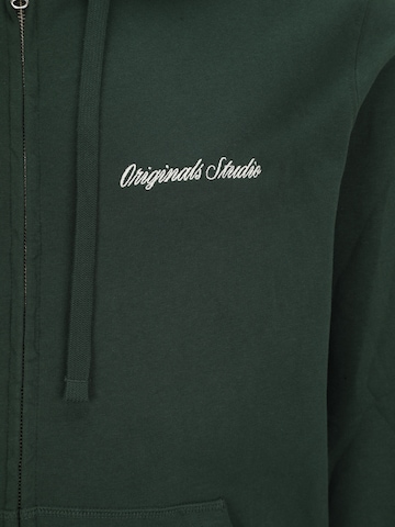 JACK & JONES Sweatjacke 'JORNORREBRO' in Grün