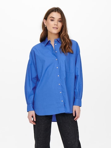 Camicia da donna 'Katy' di ONLY in blu: frontale