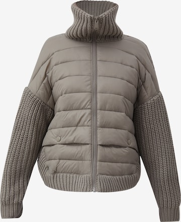 Finn Flare Steppjacke 'Strick' in Grau: Vorderseite