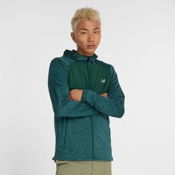 new balance Sportsweatvest 'Heat Grid' in Groen: voorkant