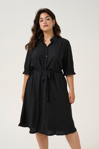 Robe-chemise 'Ruben ' KAFFE CURVE en noir : devant
