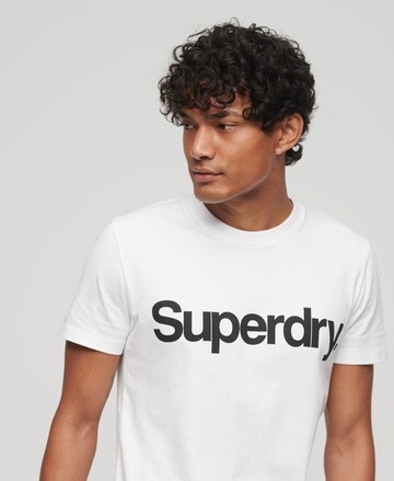 T-Shirt 'Core' Superdry en blanc