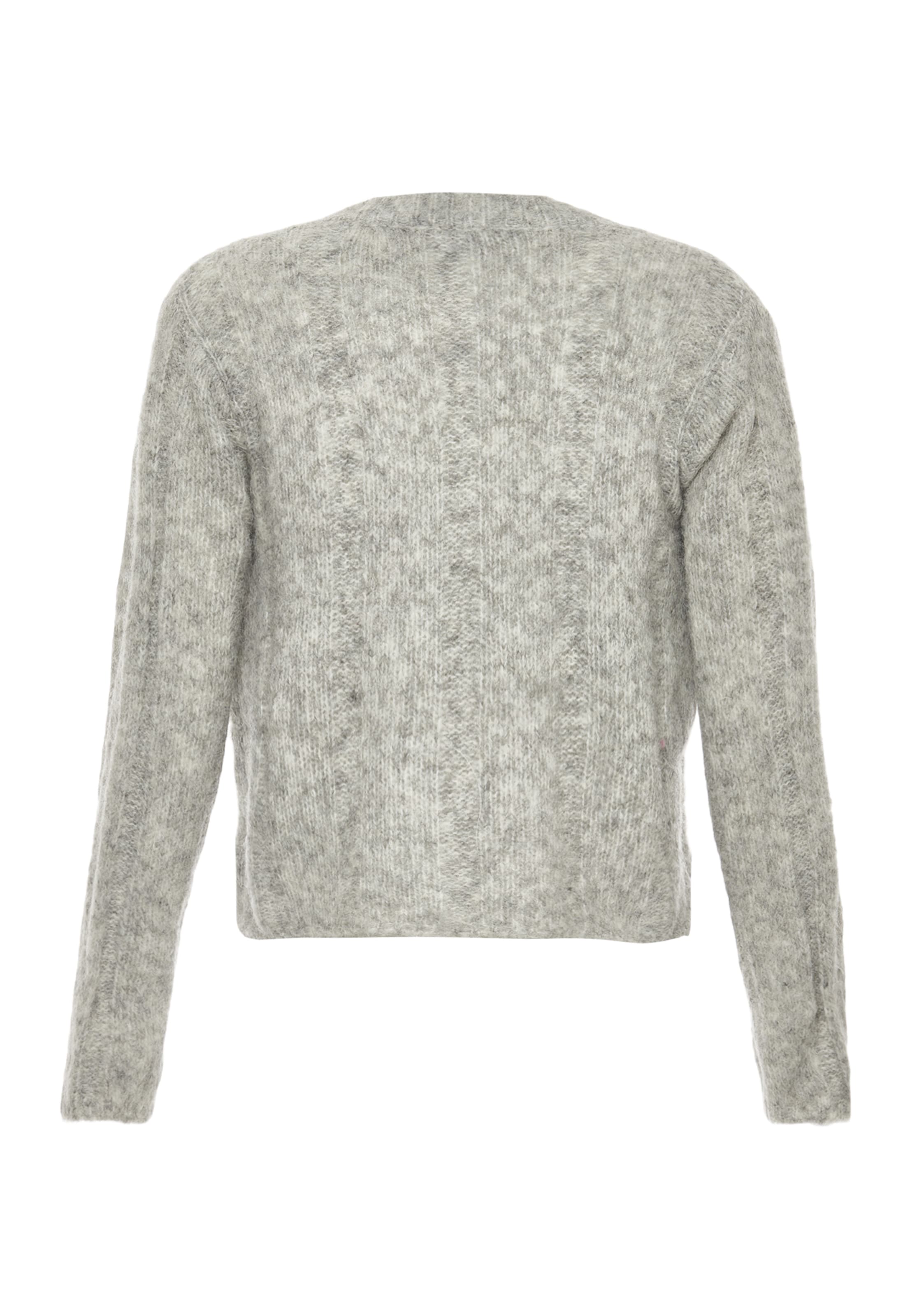 Jalene Gebreid vest in Grijs